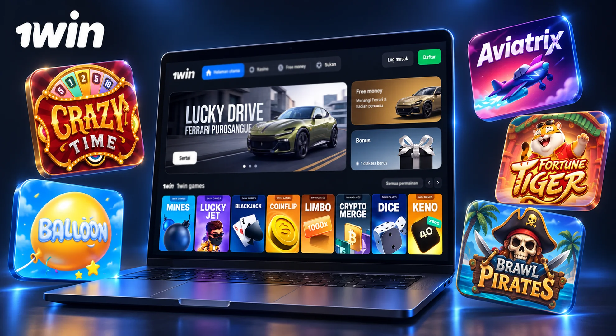 Play your favorite online games at 1win Casino with popular slots, live casino and table games