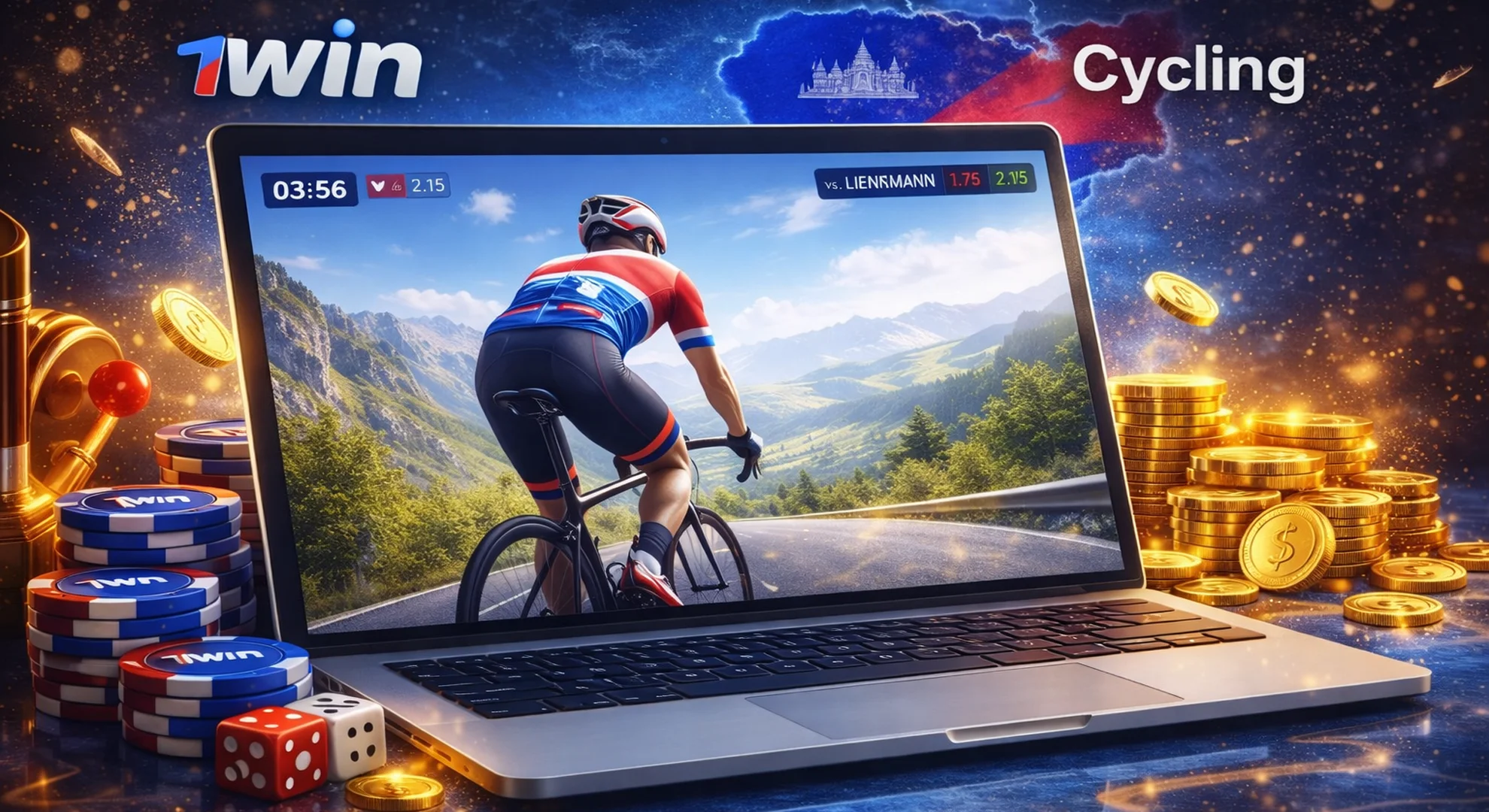 cycling betting on 1win Cambodia 
