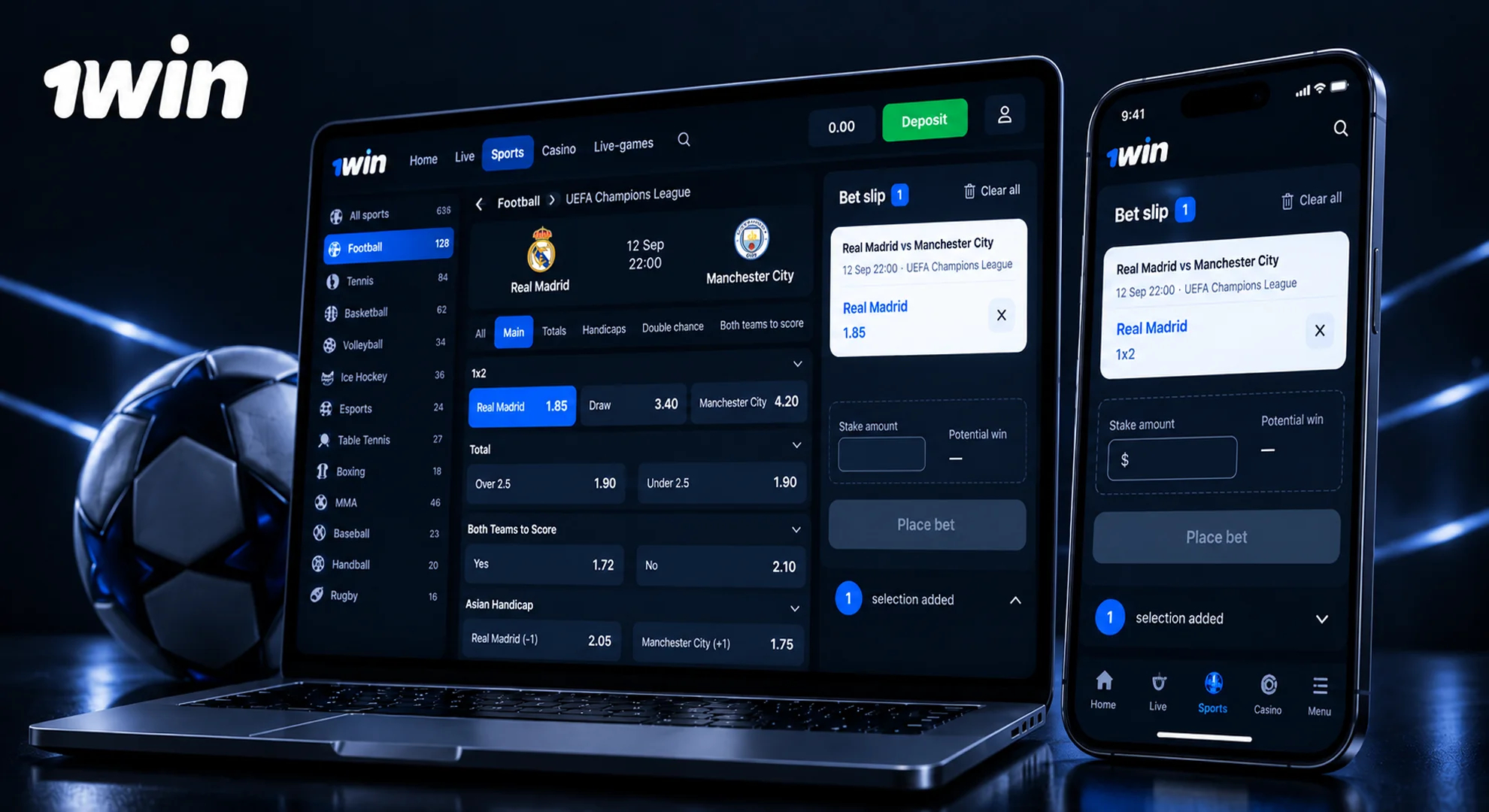Add Your Selection to the Bet Slip
