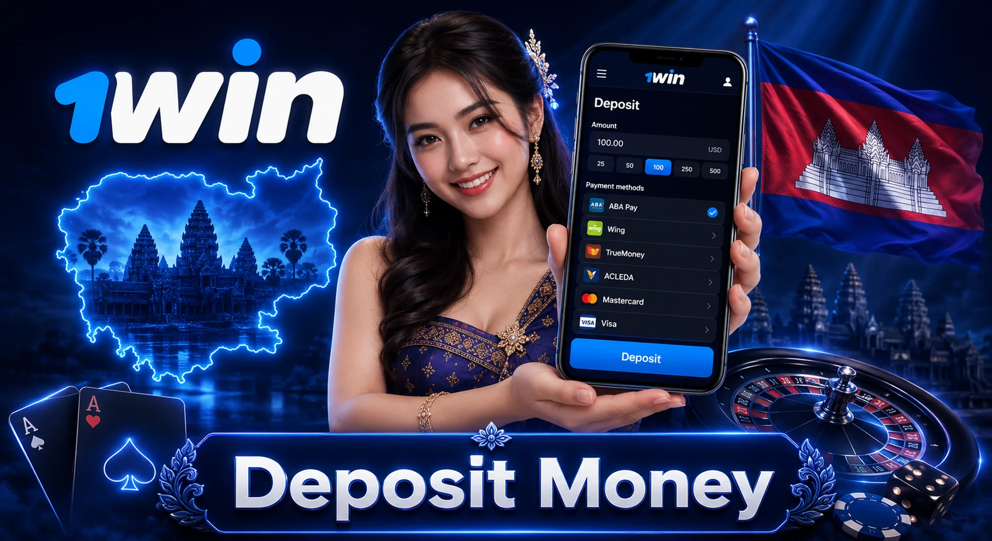 how to deposit money to 1win cambodia