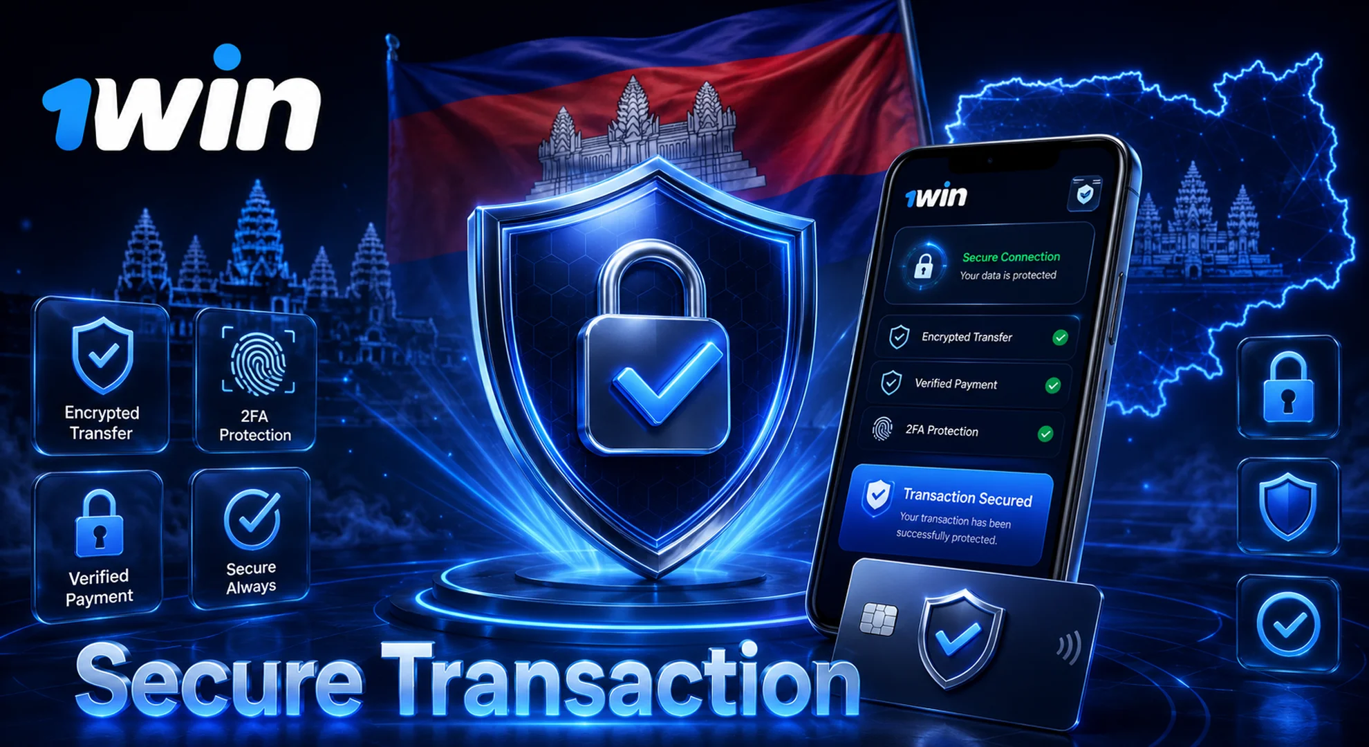 secure transaction at 1win cambodia